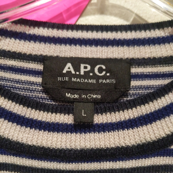 APC Striped Merino Wool Sweater - Picture 3 of 5